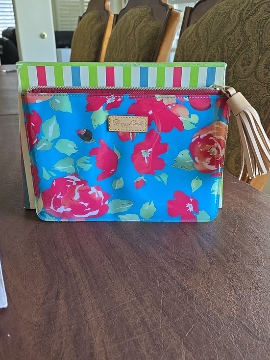 Dooney & Bourke Handbags - Dooney & Bourke Pink Carrington Floral Zip Pouch